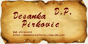 Desanka Pirković vizit kartica